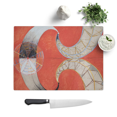 The Swan No.9 by Hilma Af Klint Chopping Board