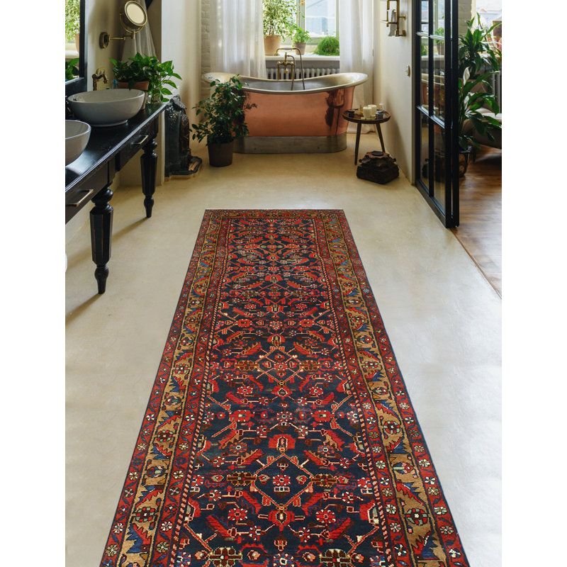 Khylar Distressed Ilhami Navy Runner