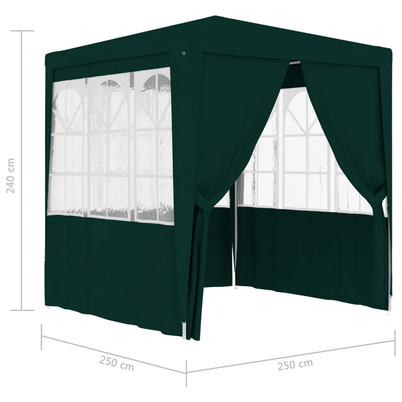 Saulters 2.5m x 2.5m Steel Party Tent, Green