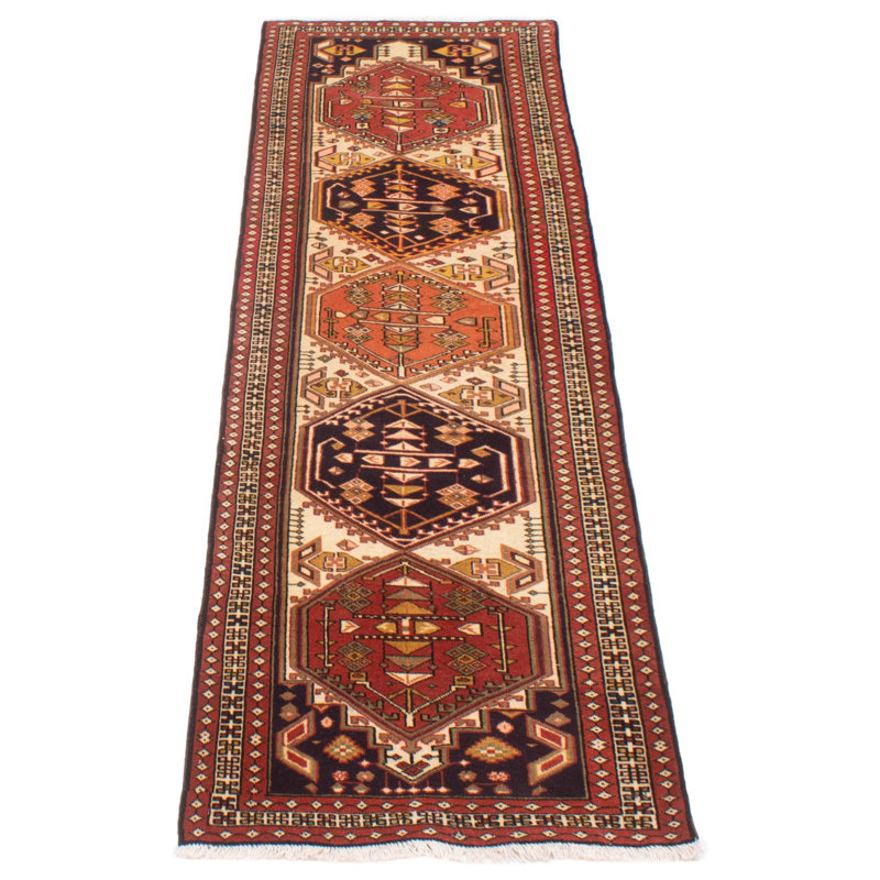 Jesse-James One-of-a-Kind 2'5" X 9' New Age Runner Wool Area Rug in