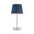 Brushed Steel Base/Navy/Gold Shade