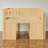 Full Size Low Loft Bed, Front Chalkboard Panel, Storage Cabinet And Shelves, Contemporary, Kids Bedroom-51453591