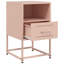 Angeliese 36cm W Steel Bedside Table-934719165
