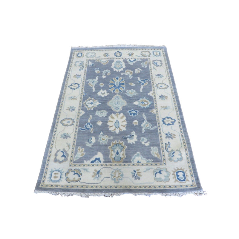 Firyuza One-of-a-Kind 4'2" x 6' Rectangle Wool Area Rug in