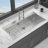45" Topmount Workstation Kitchen Sink, 16 Gauge T304 Stainless Steel Single Bowl With Accessories
