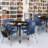 Kee Mobile Round Breakroom Table and Chair Set-73413258-93832257-73413260