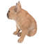 Statue de bouledogue français accroupi