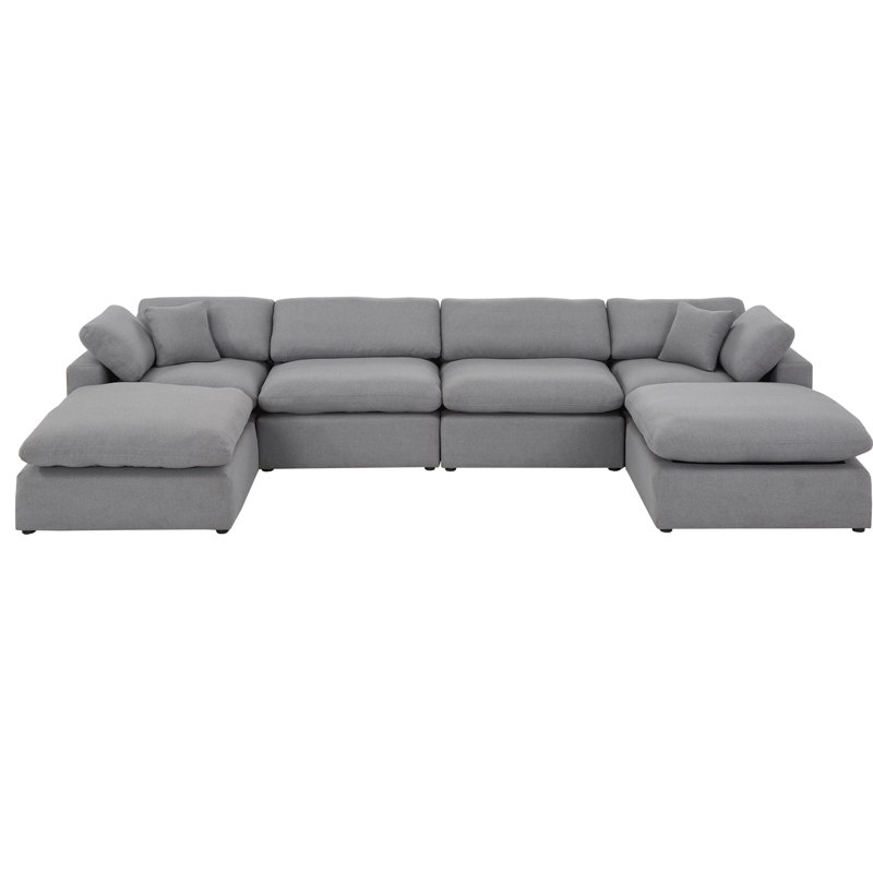 Bania 6-Piece Upholstered Sectional Sofa - Comfort & Style