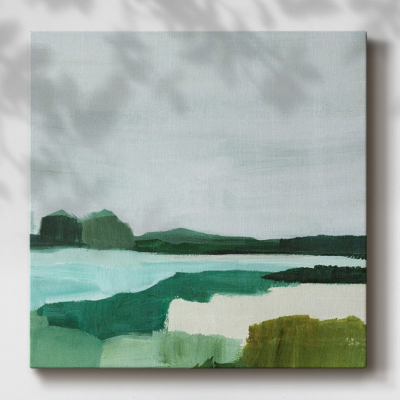 «Secret Beach IV» sur toile, H 40 po x l 40 po x P 1,5 po