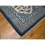 Tapis mongol antique blanc et bleu