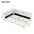Upholstered Full XL Platform Bed with LED Lights & Built-in USB Charging Ports, White-578515778-578515777