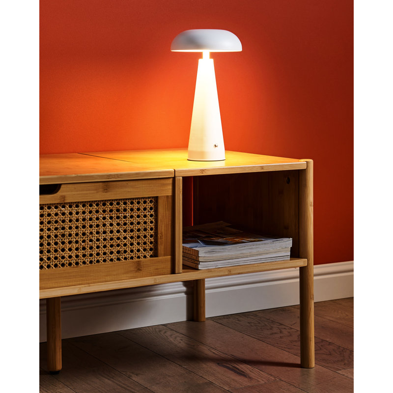 Catiana Metal USB Table Lamp, White