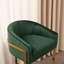 Tabouret de comptoir rembourré en velours l 22 po Sistrunk-100480699
