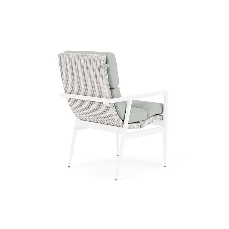Cascade Outdoor Dining Armchair, Callen Celadon, White