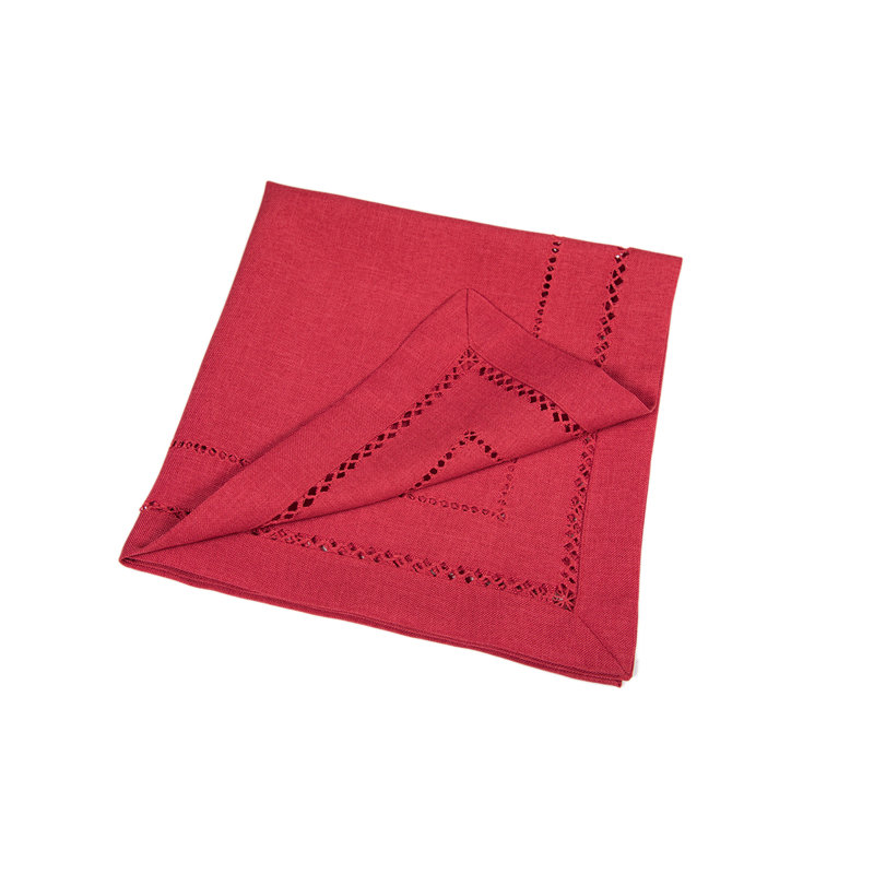 Polyester Solid Colour Napkin, Red