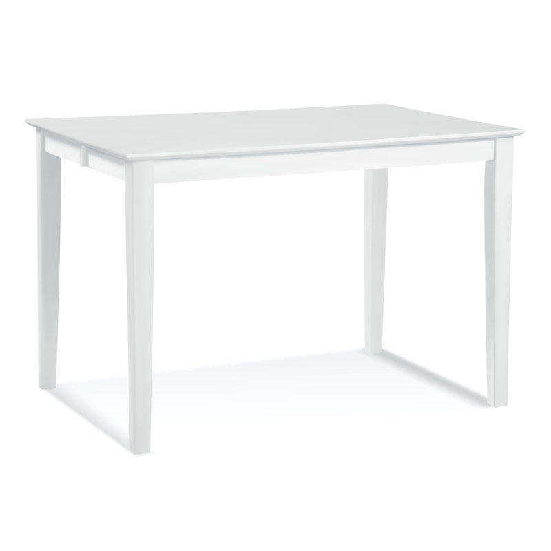 Table de salle à manger extensible Hues, Blanc givré