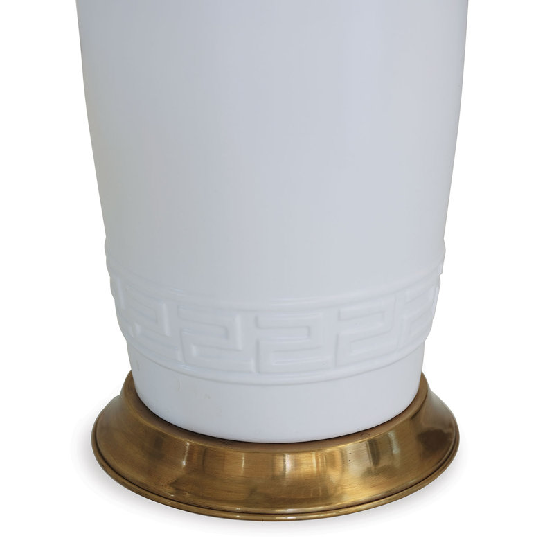 Lampe de table blanche 34 po Regency
