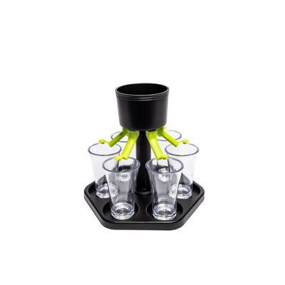 Brethauer-Downing Liquor Shot Dispenser And Pourer Set With Individual Stoppers
