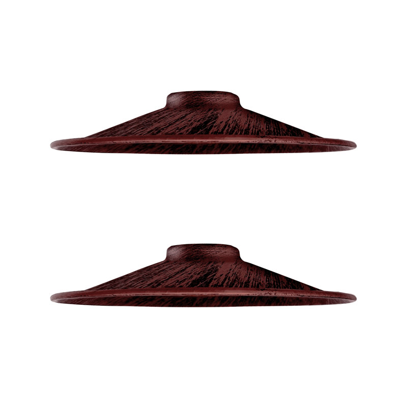 Longway 6cm H Metal Cone Lamp Shade ( Uno ), Rustic Red