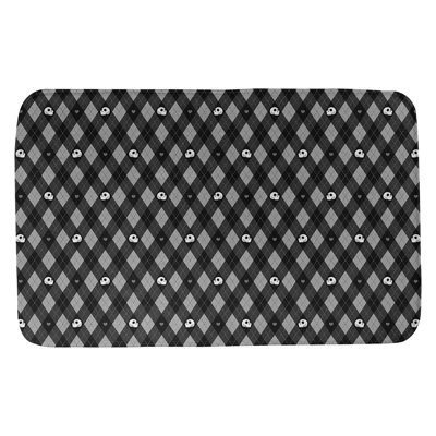 Tapis de bain argyle crânes Avicia