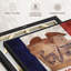 «State Map Over Iowa Flag Wall Art»-581801504