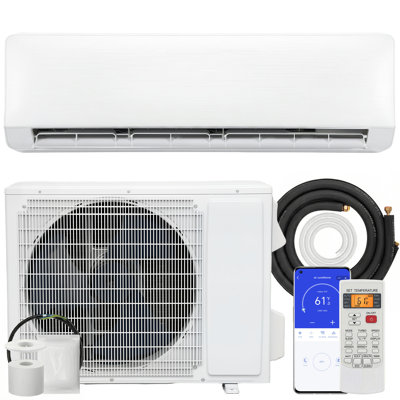24000 BTU Mini Split Air Conditioner and Heat Pump, 22 SEER2 230V WIFI Enabled Energy Efficient Ductless Inverter AC Unit Cools up to 1500 Sq.Ft, Work