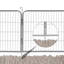 Clôture d'exercice pour chien robuste en métal pliable 8 panneaux