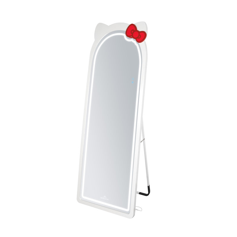 Hello Kitty Arch RGB Full Length Makeup Mirror with Cool and RGB Rainbow Lighting, Touch Sensor
