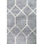 Goldthwait Wool Geometric Area Rug in Ivory/Blue/Light Blue-551775853