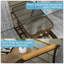Banc oscillant d'extérieur pour 2 personnes, causeuse de balançoire de patio avec filet respirant, table, structure en acier pour le jardin, la cour arrière, le porche