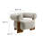 Jace Boucle Accent Chair In River Rock