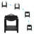 Paulie Square Iron Charcoal and Wood Burning Fire Pit with Lid