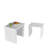 Modern White Coffee Table Set (3 Pieces), 17.7 x 16.5 x 14.2 inches (Small), 19.7 x 17.7 x 15.0 inches (Medium), 21.7 x 18.5 x 15.7 inches (Large) | 100% Melamine Coated Particle Board | Sleek & Elegant Design for Living Room-1687726605