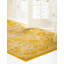 Tapis jaune à motif abstrait Kalf-31820889