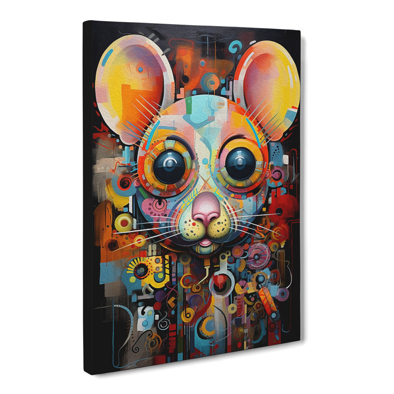 Mouse Abstract No.2 - Art Prints - Wrapped Canvas, 76cm H x 50cm W x 3cm D
