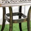 Lewert Outdoor Garden Table Cast Aluminium, 54 x 54 cm Bronze Tone