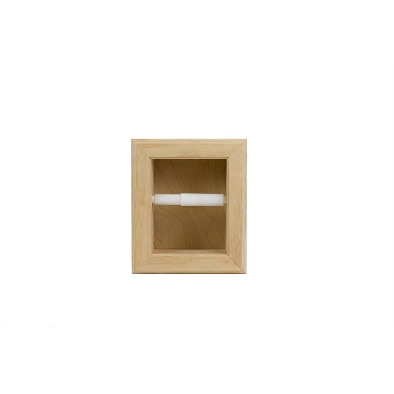 Porte-papier hygiénique encastré Tracy, Naturel