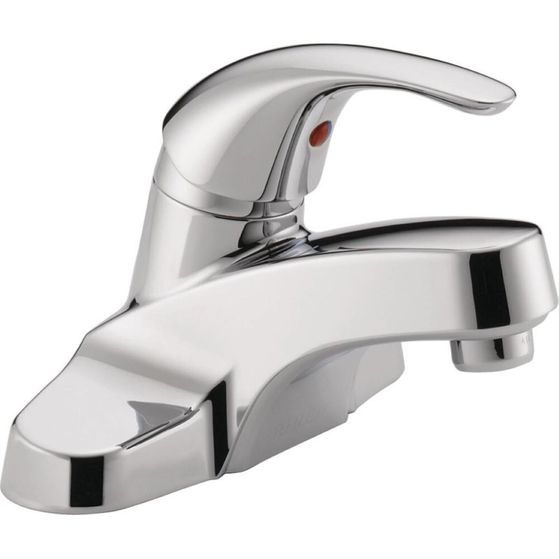 Single-handle Bathroom Faucet with Drain Assembly, Chrome