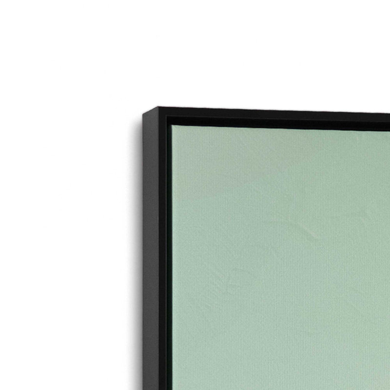 Seacliff Whispers V2 sur toile par Azure Artisanal Studio, reproduction, Cadre flottant noir satiné