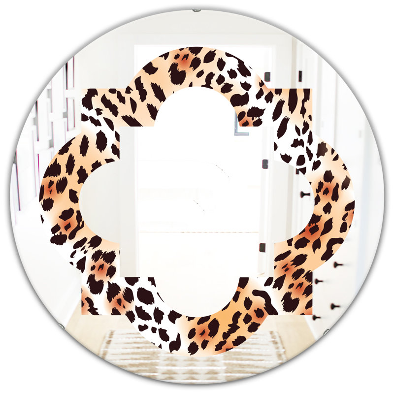 Miroir mural Leopard Fur Safari II, 23,6 po x 23,6 po