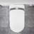 White Smart Toilet With Elongated Design, Auto Open/Close Lid, Foot - Operated Activation, 1.28 Siphonic Jet Flush, Multiple Washing Modes, And Heated Seat For Bathroom Hygiene-121602417