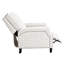 Fauteuil à mouvement automatique, sens de la mode transitionnel, motif écossais noir, base en bois massif, rembourrage en mousse sur les ressorts ensachés, coussins de dossier et de siège attachés, pieds exposés, conception à pression, charge de 300 lb,