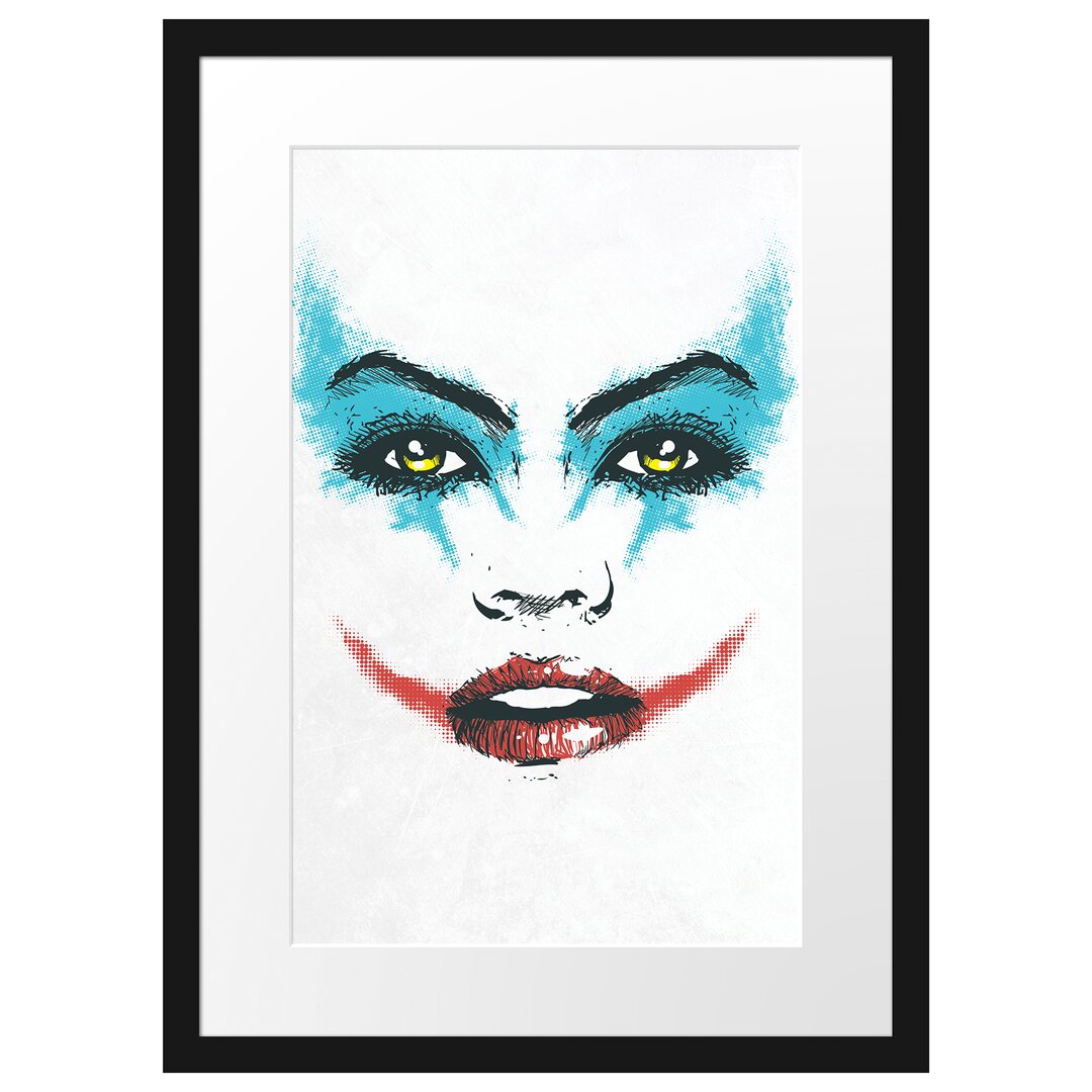 Gerahmtes Poster The Joker Light