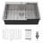 33X22 Inch Kitchen Sink Drop In 16 Gauge Stainless Steel 33" Single Bowl Topmount Kitchen Sink Basin