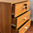 Locking Top Drawer Nightstand In Cherry With Three Efficiency And Practical Design
