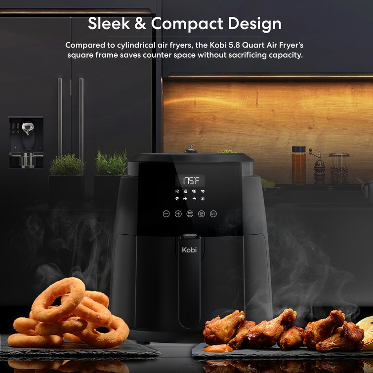 Culinary Edge 4.73 Liter Digital Low Fat Compact Air Fryer & Reviews