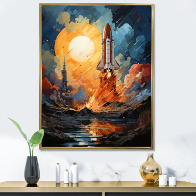 " Expressionist Space Shuttle Burst III "