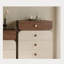 Commode d'appoint moderne de style crème