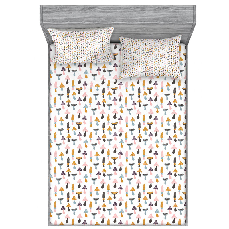 Microfiber Sheet Set, Queen Sheet Set with Fitted Sheet