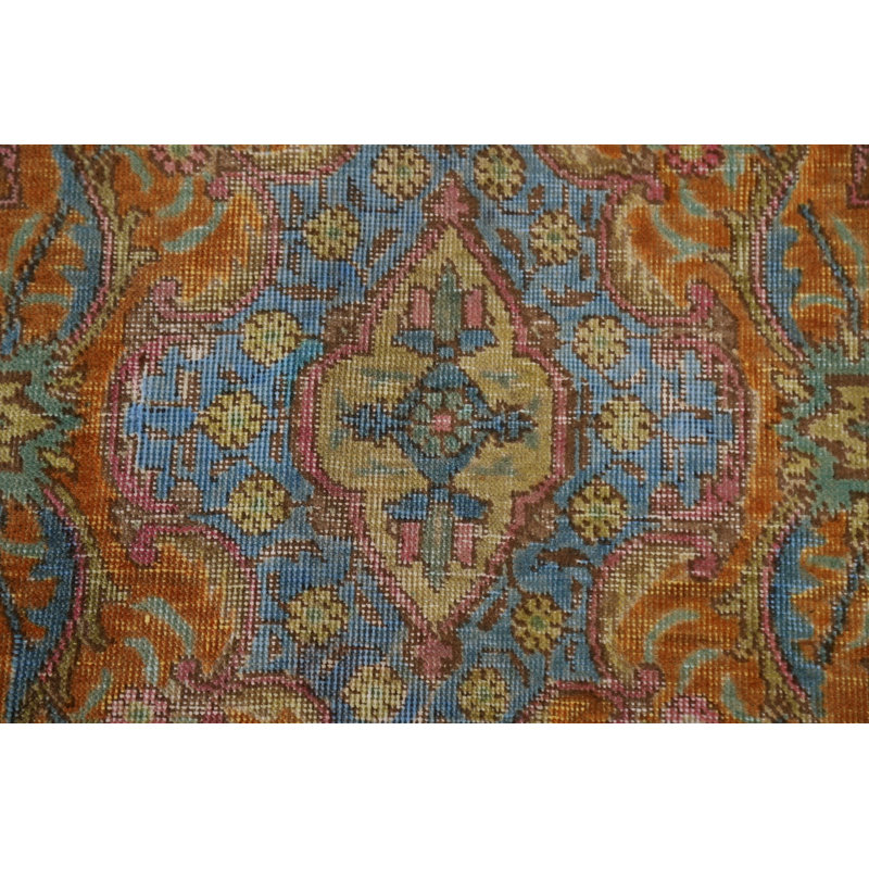 Tapis persan Tabriz patiné à la main 6 x 10 patiné